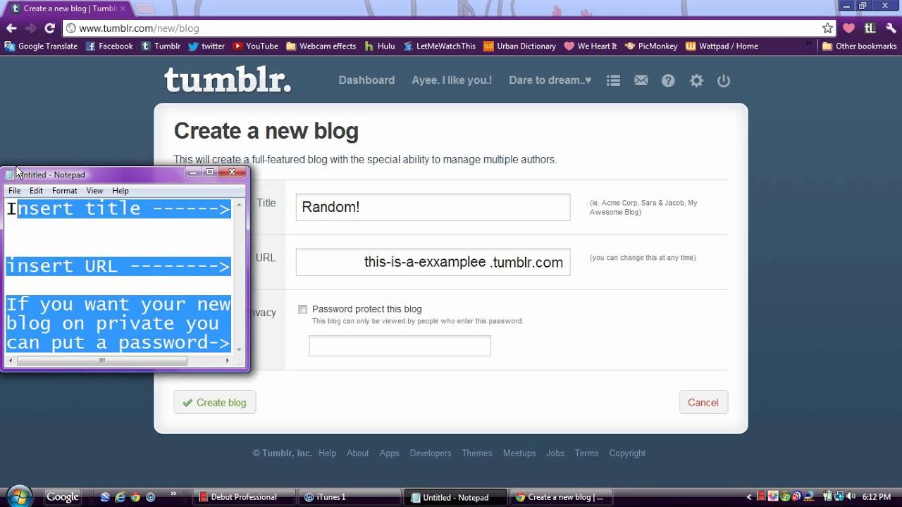 how to make blog