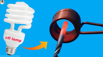 This Simple Trick Turns Old CFL Lamps Into Awesome Induction Heaters |  How to make induction heater