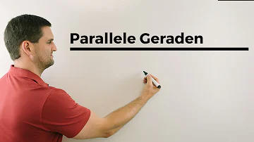 Wie erkennt man 2 parallele Geraden?