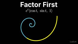 Calculus 3 | 16.3: Factor Before You Square: Arc Length of an Exponential Spiral