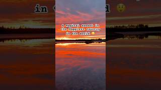 Is this really true?  #sunset #nature #magical #finland #viral #viralvideo #fyp