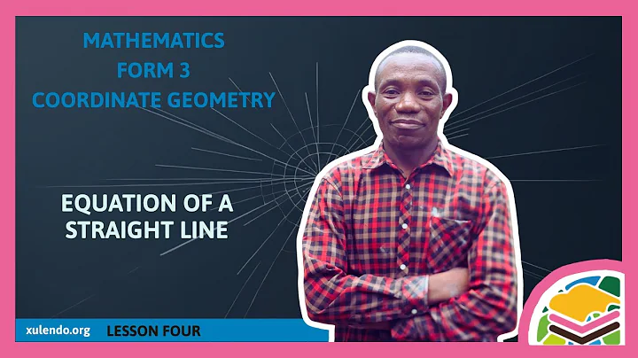 Coordinate  Geometry (Lesson 4) | F3 Math | Equation of a straight line