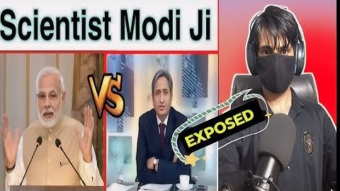 Scientist Modi Ji And Logic • Ravish Kumar Exposed Modi Ji | REACTS BY MALIK