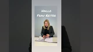 Hallo Frau Reiter