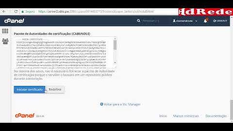 SSL TLS cPanel HdRede
