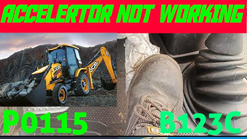 JCB Accelerator not working Part -01   @techvehicle |Tech Vehicle|  #P0115 #B123C
