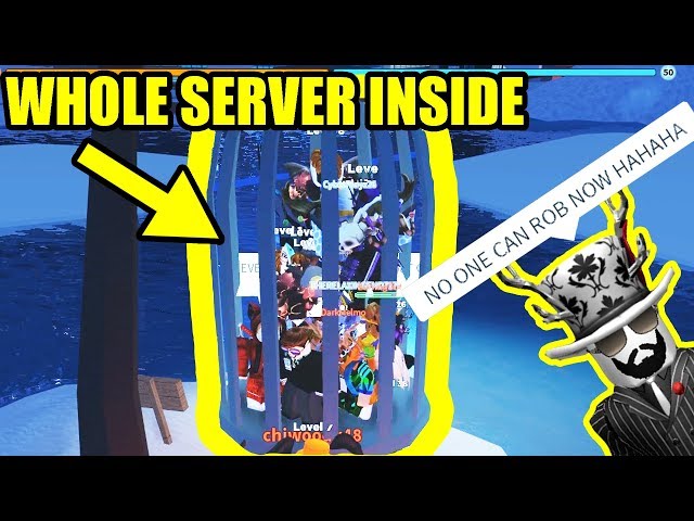 Asimo Caged The Entire Server Roblox Jailbreak Winter Update - asimo3089 punishes selfish robbers roblox jailbreak