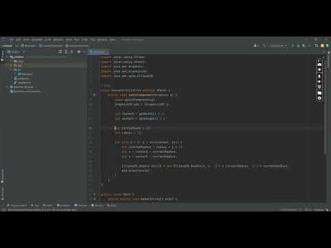 Created Circle Using