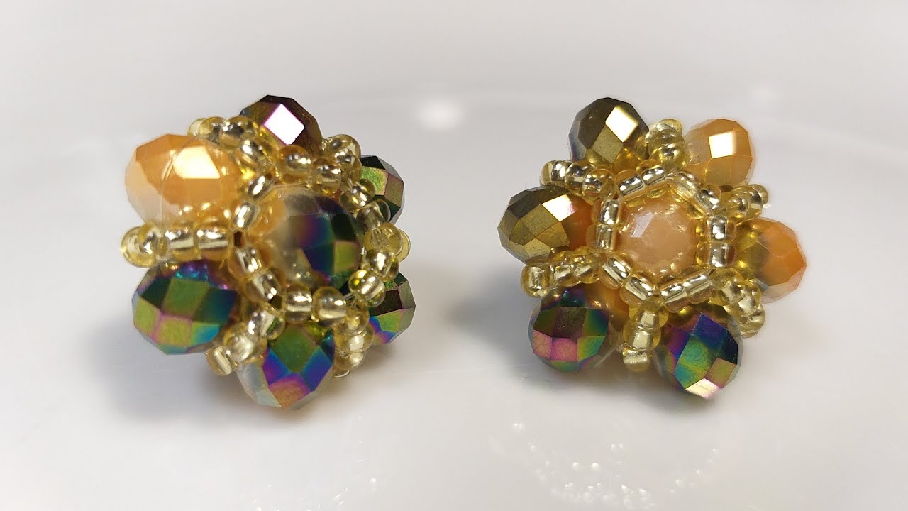 Elegantes Aros de Cristales...Clase 