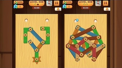 Screw Puzzle: Wood Nut & Bolt - Level 408