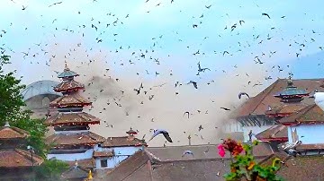 Khoảnh khắc kinh hoàng của động đất chết người ở Nepal _ Đại đào thải đã đến gần đâu là lối thoát