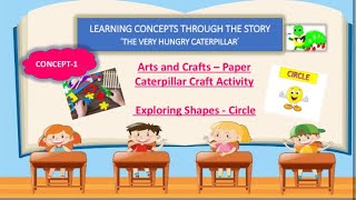 DIY Paper Caterpillar craft| The Very Hungry Caterpillar story Activities| Concept learning| Craft