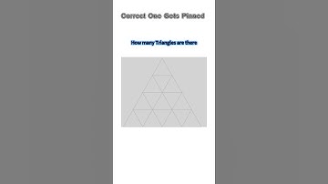 How many triangles are there 🤔 #shorts #trickyquestions