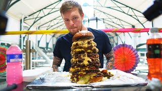 BEAT THE RECORD AND GET £200!! VS @RandySantel BEAST BURGER CHALLENGE!
