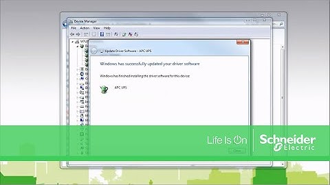 Switching from HID USB Drivers to APC USB UPS Drivers on Windows | Schneider Electric Support