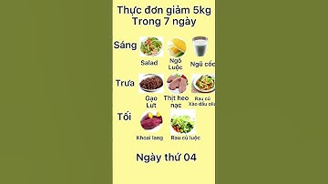 Thực đơn giúp bạn giảm 5kg trong 1 tuần