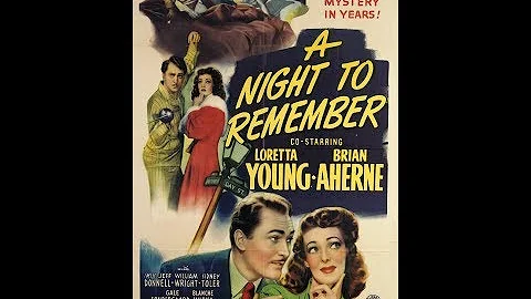 1942 Comedy Mystery A Night To Remember stars Lore...