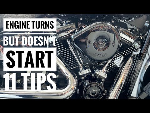 Motorcycle engine turn
