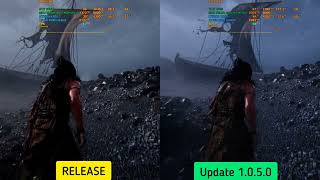 Hellblade 2 New Update VS Release Comparison Side by Side