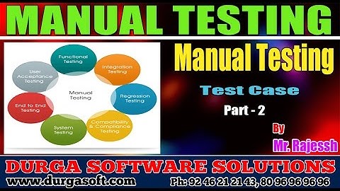 Manual Testing || Test Case Part - 2 by Rajessh