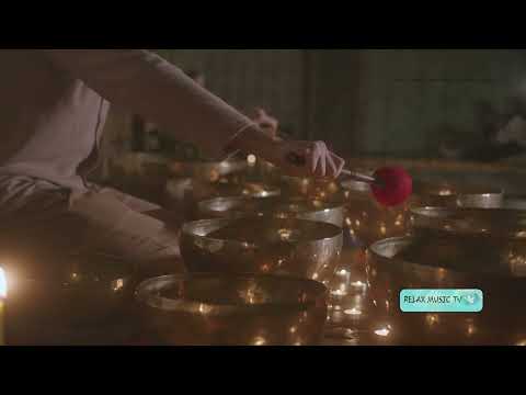 2 hours meditation and relax music with Tibetan Bowls & Candles | Relax Music tv