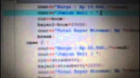 video Tugas Akhir (Final Project) Dasar-dasar Pemrograman Bagian II