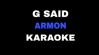 G Said ft Feddy - Armon (karaoke)🥀💔🖤