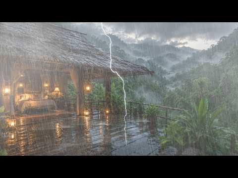 Rain Sounds No Ads for Sleep - Rain and Thunder Sounds ASMR for Sleep, Relaxation