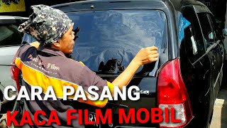 Pemasangan kaca film mobil dengan 3M autofilm Blackbeauty