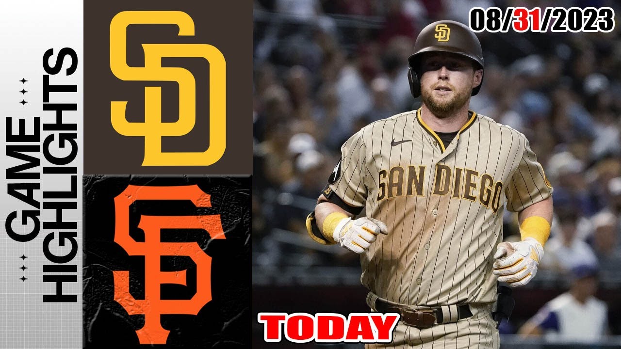 San Diego Padres vs San Francisco Giants GAME HIGHLIGHTS TODAY August 31, 2023 MLB 2023