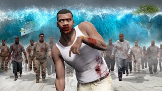 GTA 5 - PLAYING as a ZOMBIE in a TSUNAMI (Apocalypse) screenshot 4