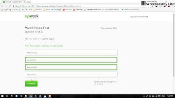 #MPTech0 #wordpress upwork test answers 2017