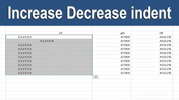 How to Increase Decrease indent of Content cell in Microsoft Excel 2013