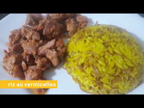 Riz Au Vermicelles Riz Accompagnant Pour Chawirma Ou Viandes