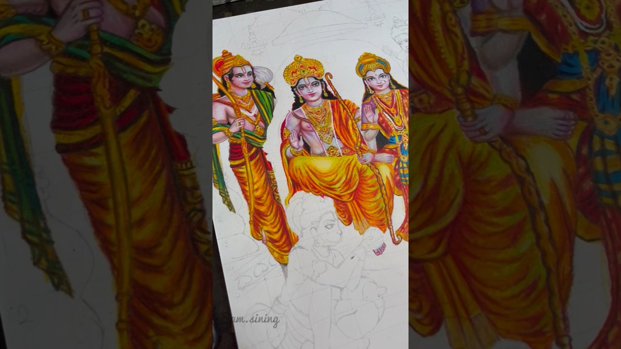 Ram Darbar | Lakshman Drawing 🙏
