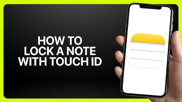 How To Lock A Note With Touch ID In iPhone Notes App 2025! Tutorial