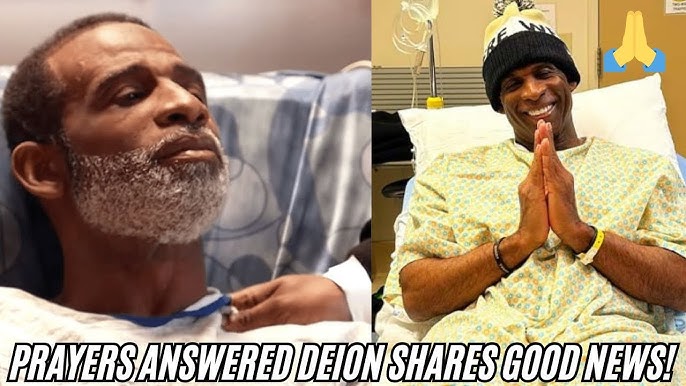 Prayers pour in as Deion Sanders shares promising health update - YouTube