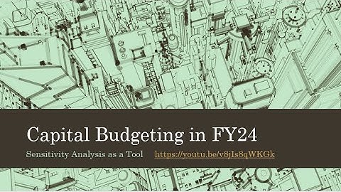 BUSN604, Sensitivity Analysis