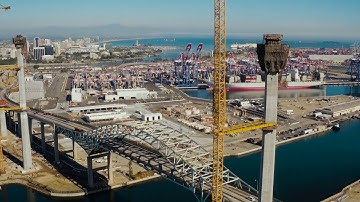 Gerald Desmond Bridge Replacement Project Drone Footage