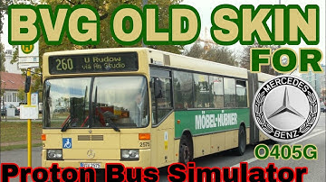 BVG old skin for Mercedes O405G in Proton Bus Simulator (REQUESTED)