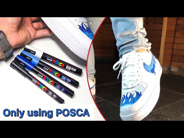 Customizing Shoes With Only Posca Markers! 🎨👟 