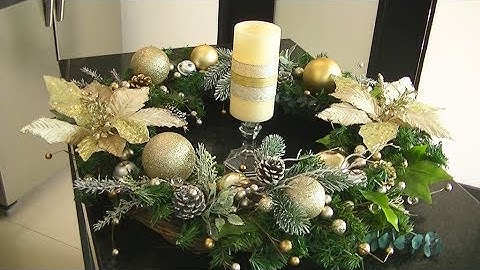 Beautiful Advent Wreath with LED Candle DIY