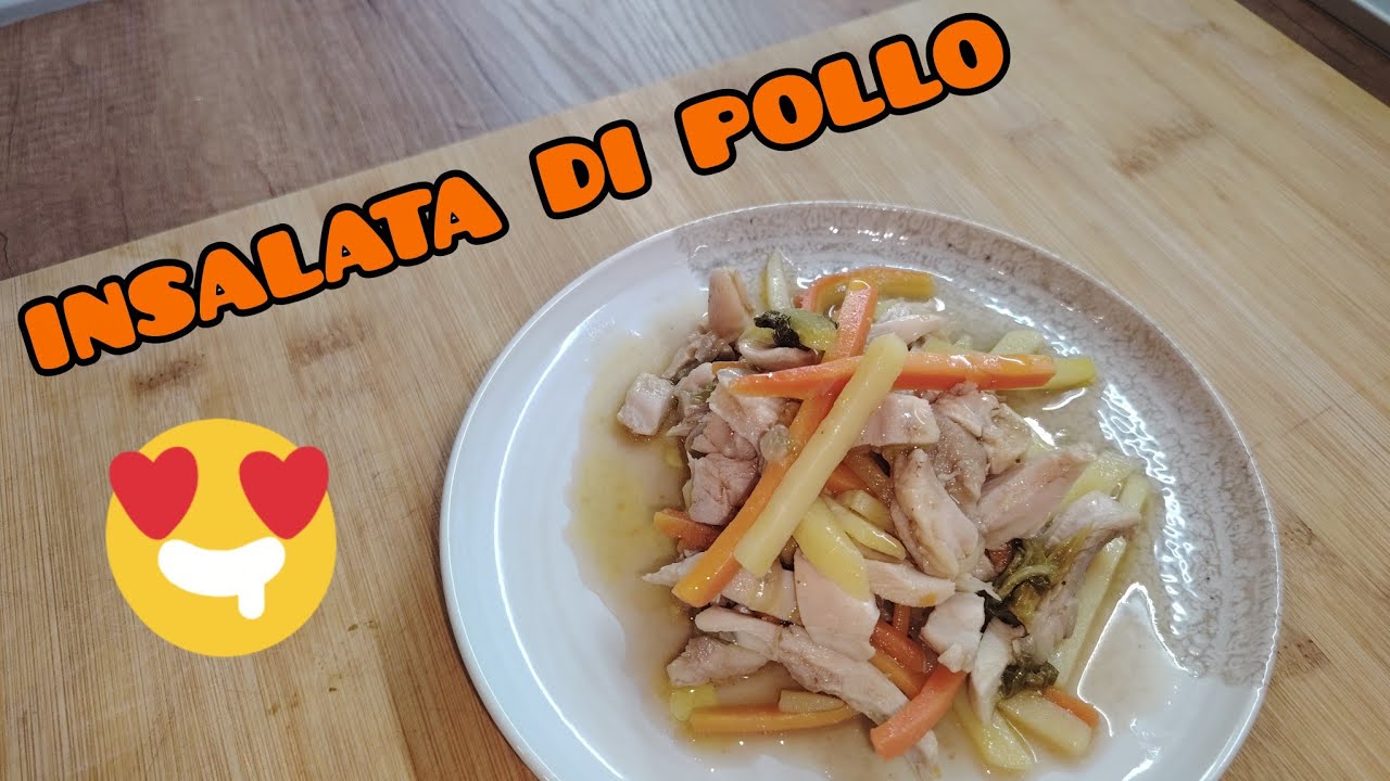 #INSALATA DI POLLO IN UMIDO CON LE VERDURE ricetta insalata di pollo 