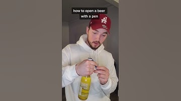 How to Open a Beer with a Pen... #shorts