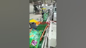 high speed woven bag palletizer | www.henopac.com#palletizingrobot#bagpalletizer#roboticpalletizer