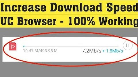 How to Increase UC Browser Download Speed || Speed Up UC Browser Download Speed ||