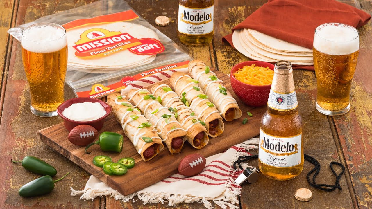 Chili Cheese Hot Dog Taquitos or Floutas Recipe Mission Foods YouTube