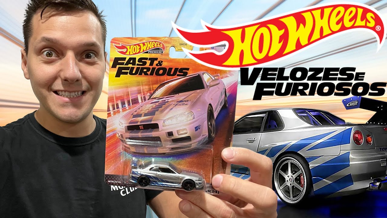 Carrinho Hot Wheels Velozes e Furiosos Premium Nissan Skyline gt-r