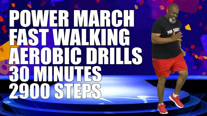 Power Marching Fast Walking Aerobic Drills Jog | Low Impact | 30 Minutes | 144 BPM | 2900 Steps