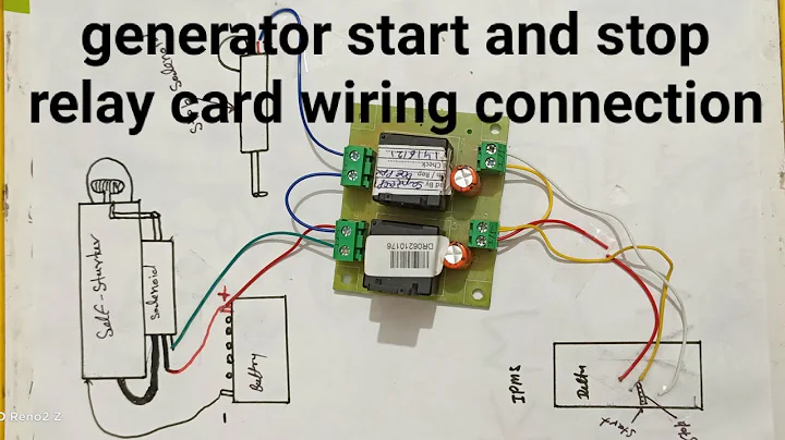 generator start and stop relay card wiring connection ? Telecom Knowledge